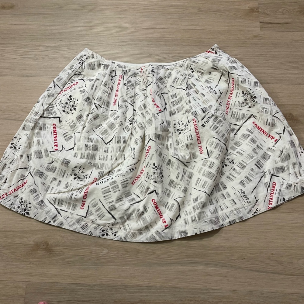Cath Kidston Text Print Skater Skirt